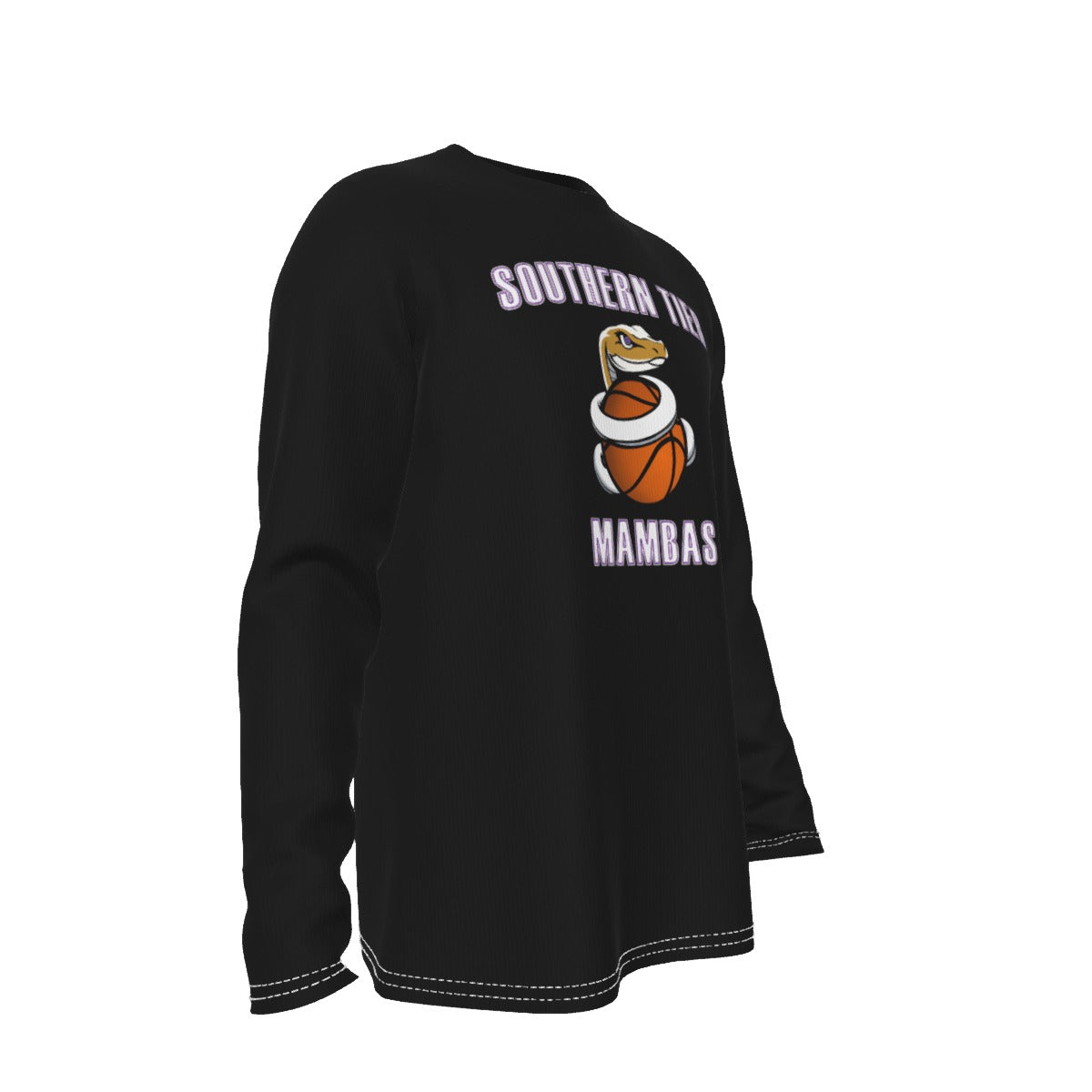 Mamba Black Custom Long Sleeve Dye Sublimation directly into fabric  (Not DTF Vinyl) Unisex