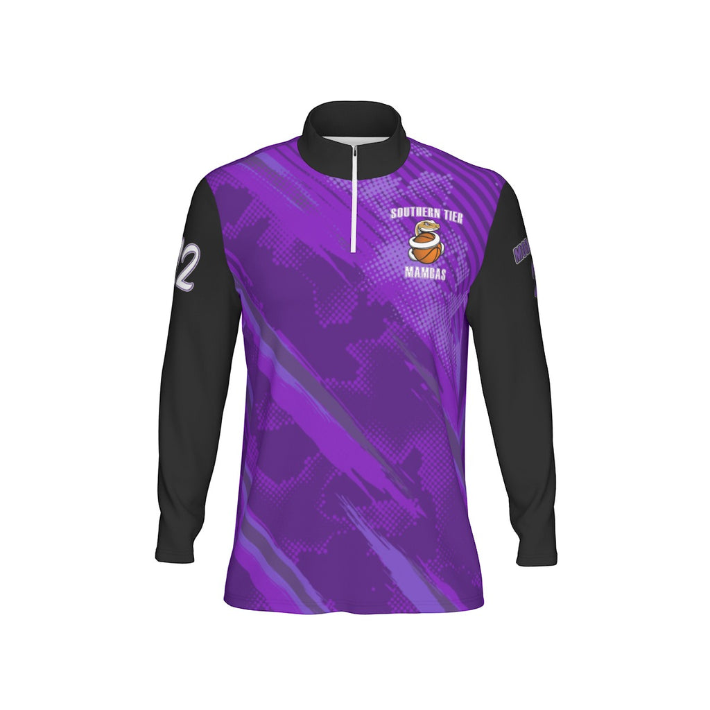 All-Over Print Men's Sports Collar Jersey With Long Sleeve| Interlock