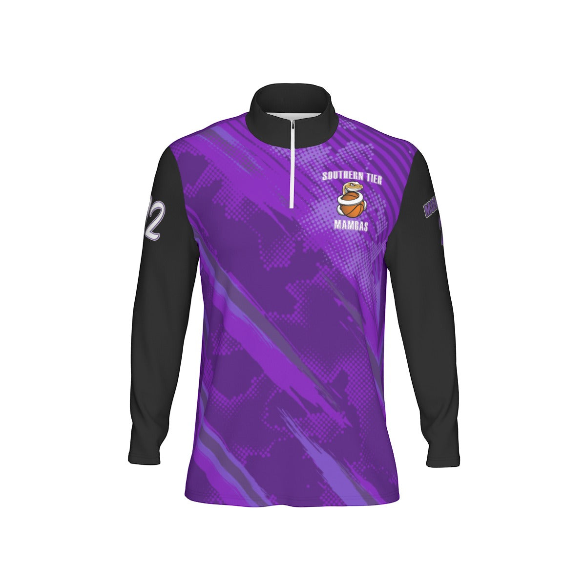 All-Over Print Men's Sports Collar Jersey With Long Sleeve| Interlock