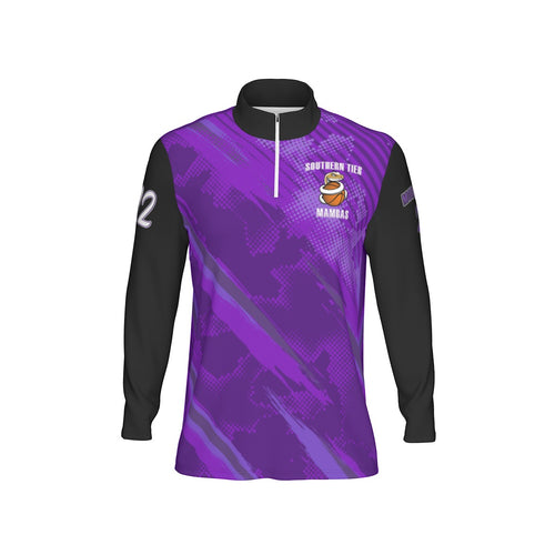 All-Over Print Men's Sports Collar Jersey With Long Sleeve| Interlock