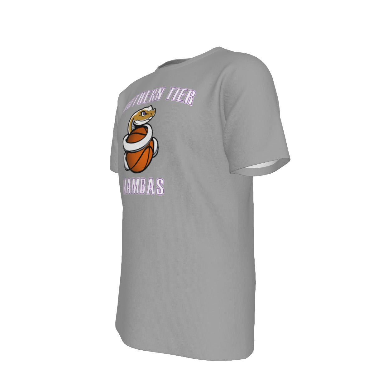 Mambas Grey Unisex T-Shirt Dye Sublimation directly into fabric  (Not DTF Vinyl)