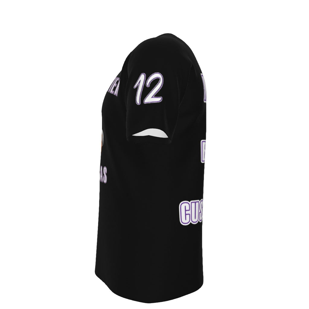 Mamba Black Custom T-Shirt Dye Sublimation directly into fabric  (Not DTF Vinyl)