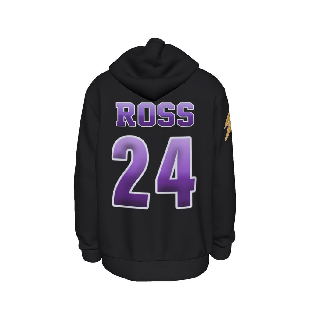 Heavy Weight Pullover Hoodie Unisex Adult BLACK (DTF Application)