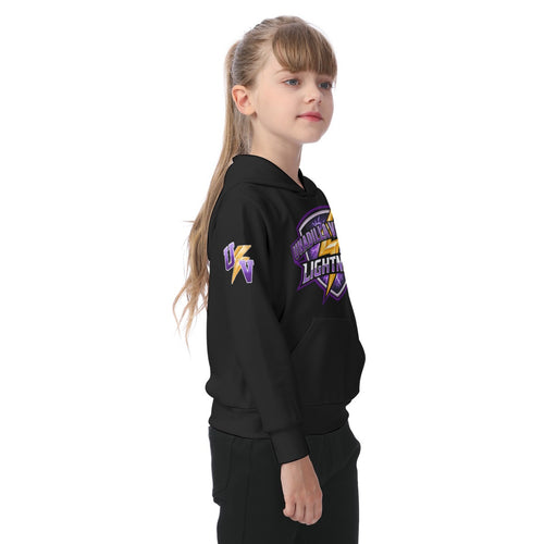 Heavy Weight Pullover Hoodie Unisex Child BLACK (DTF Application)