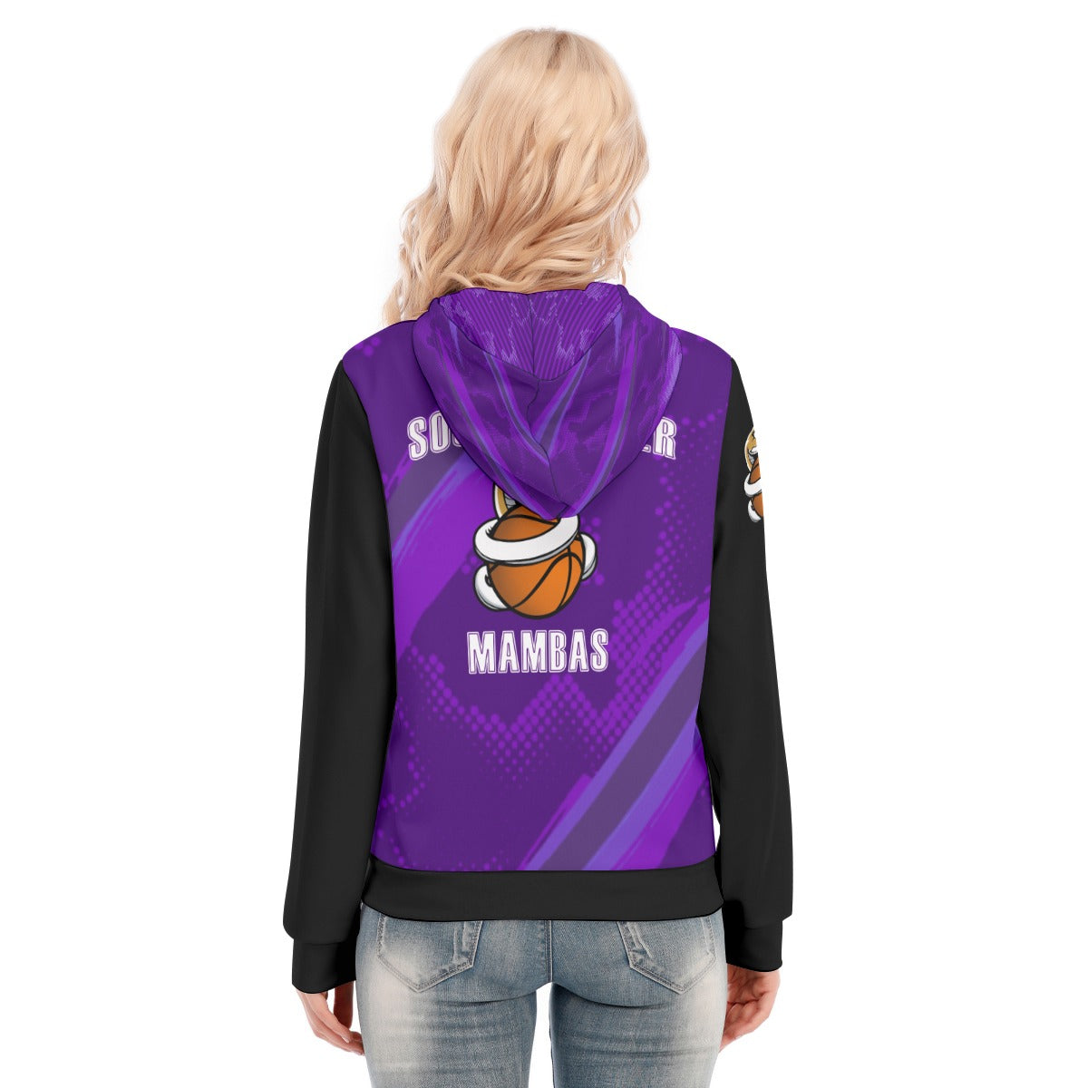 Women's Hoodie With Zipper and Hood Drawstring