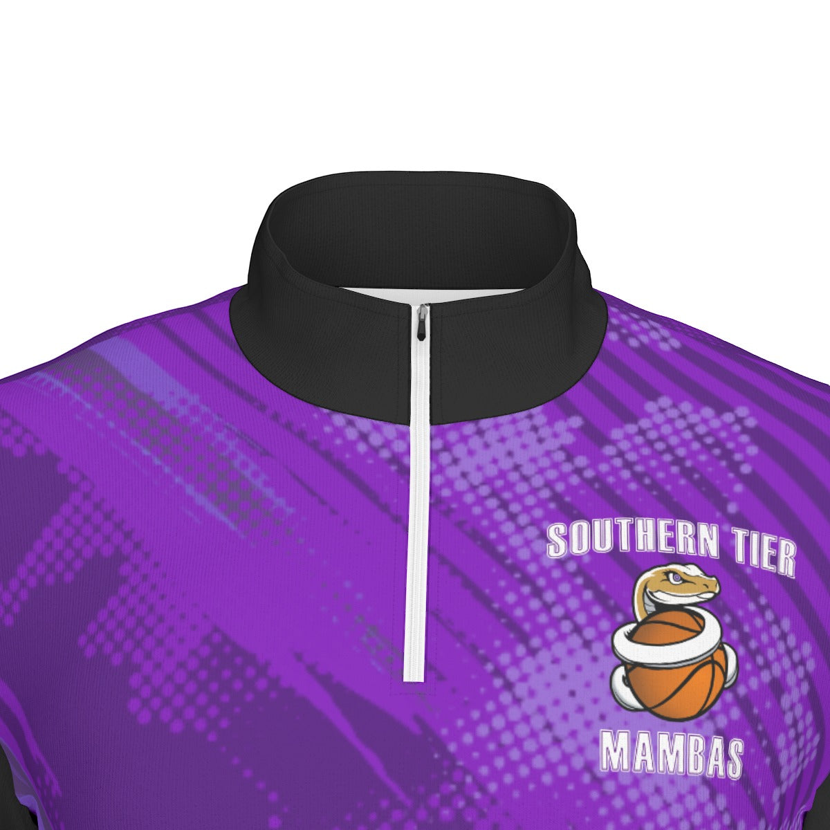 All-Over Print Men's Sports Collar Jersey With Long Sleeve| Interlock