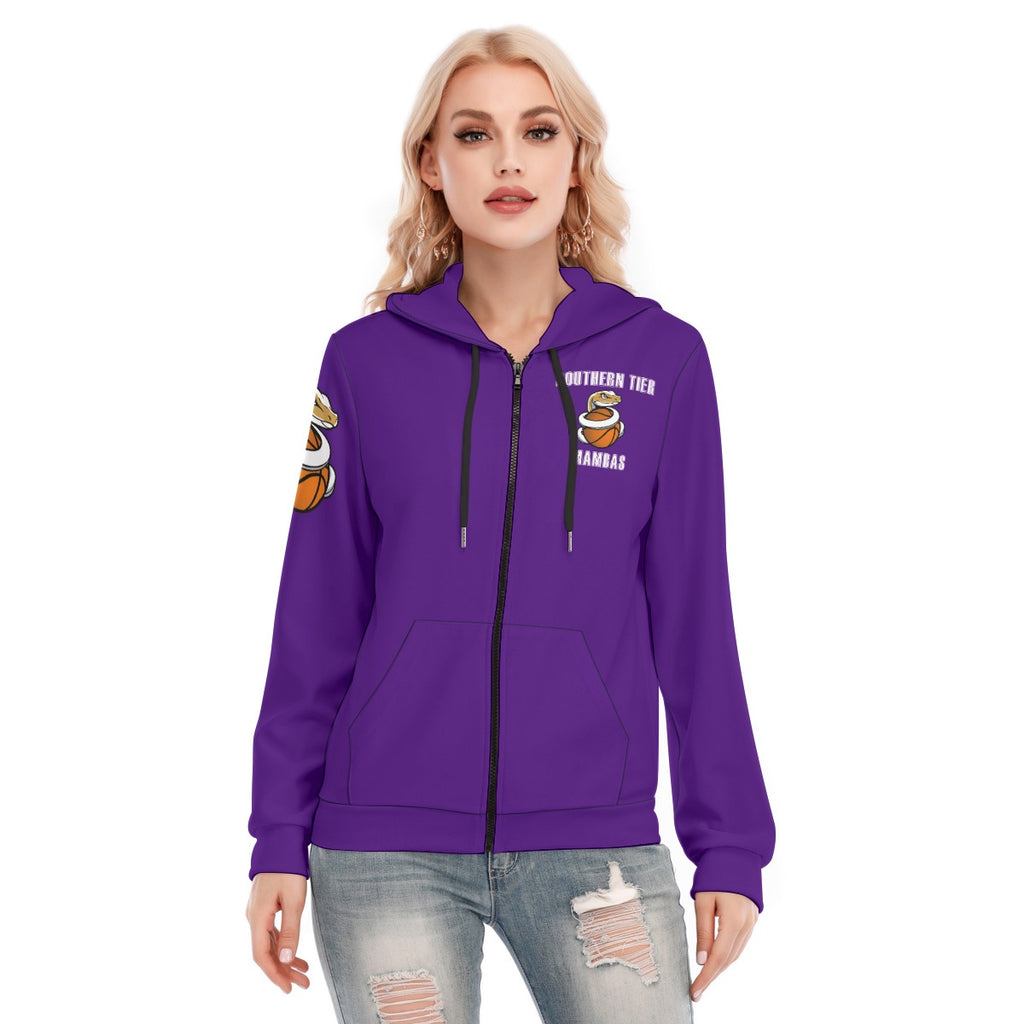 Women's Hoodie With Zipper and Hood Drawstring