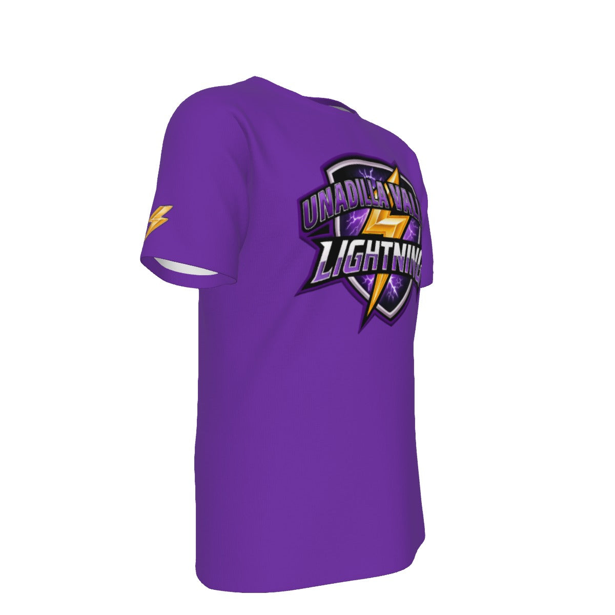 UV Lightning Adult T-Shirt PURPLE (Sublimation not DTF application)