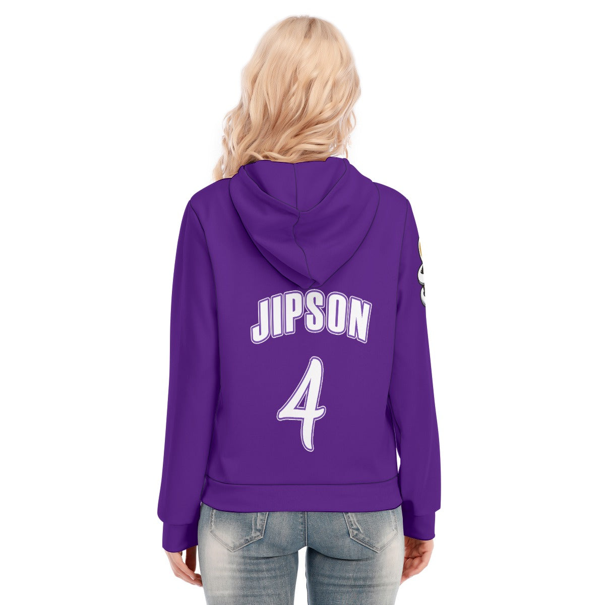 Women's Hoodie With Zipper and Hood Drawstring