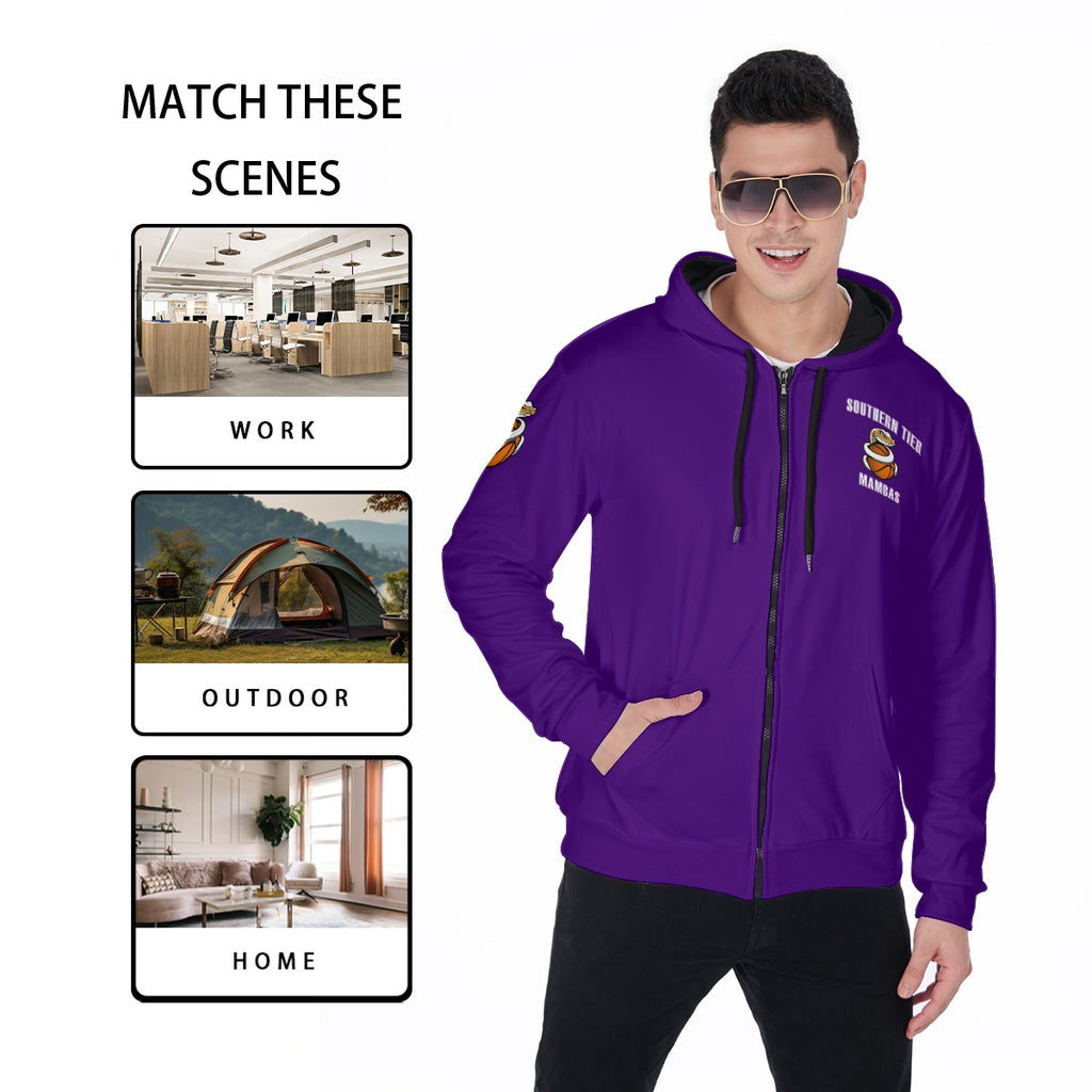 Unisex Zip Up Hoodie With Pocket