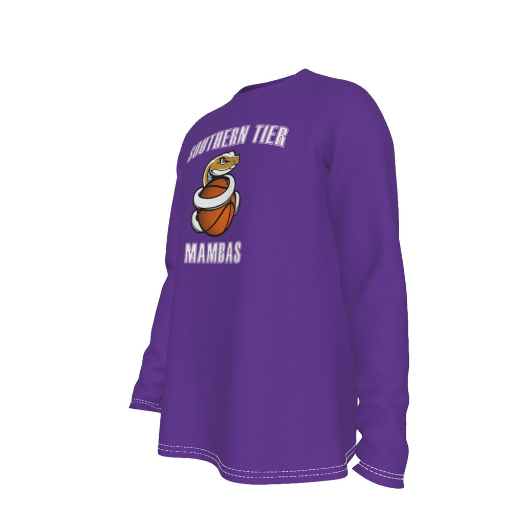Mamba Purple Custom Long Sleeve Dye Sublimation directly into fabric  (Not DTF Vinyl) Unisex