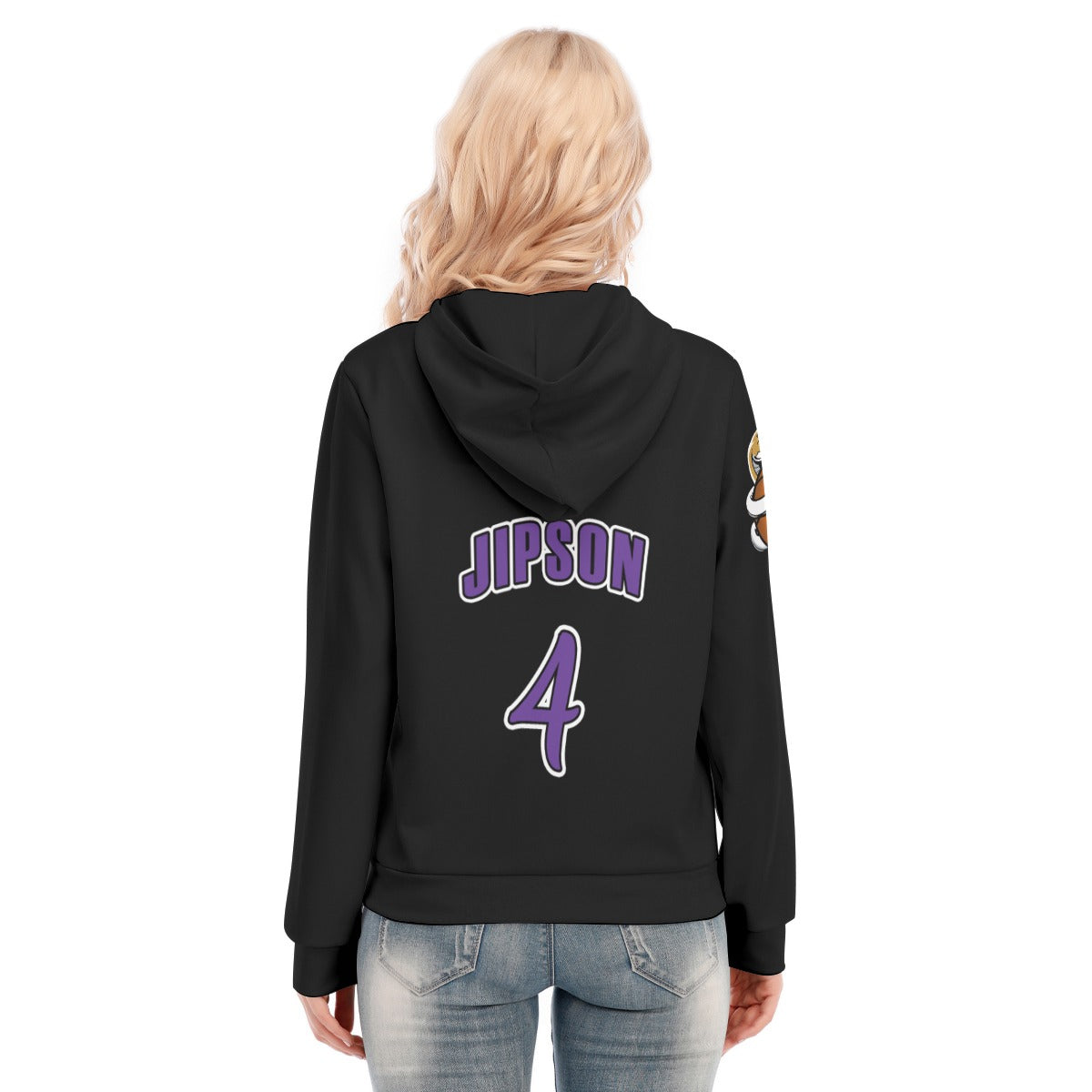 Women's Hoodie With Zipper and Hood Drawstring
