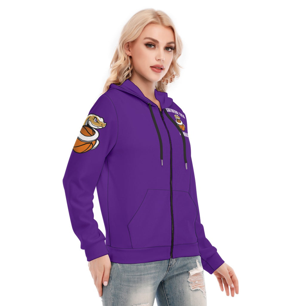 Women's Hoodie With Zipper and Hood Drawstring