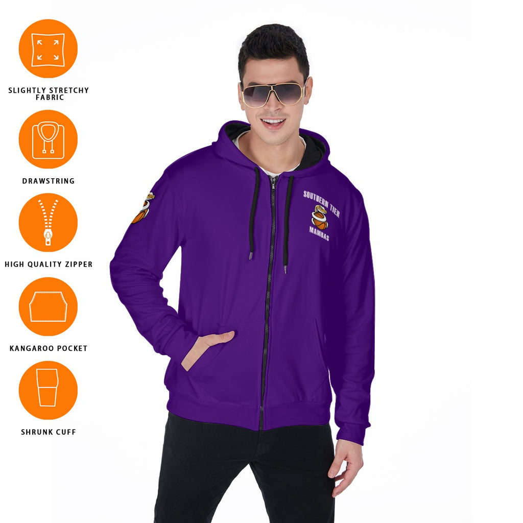 Unisex Zip Up Hoodie With Pocket