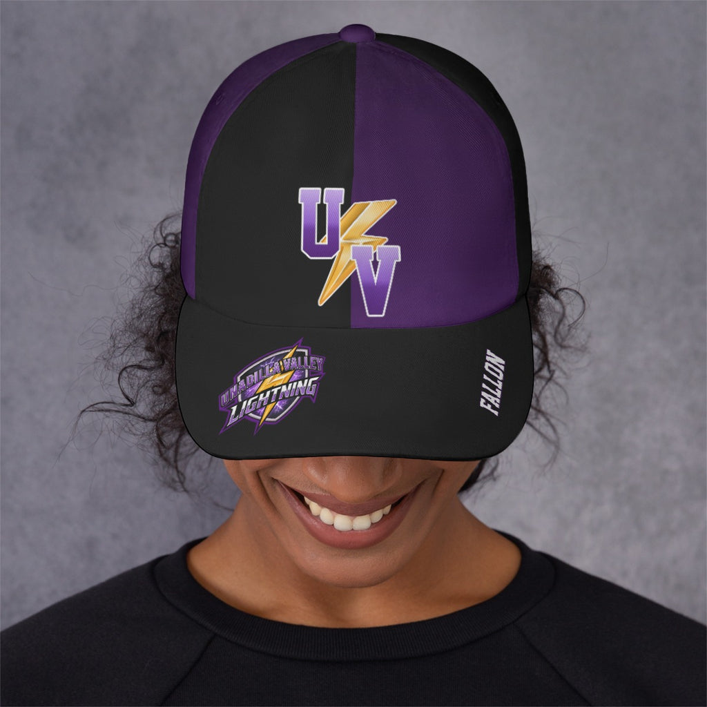 UV Lightning  Customizable Unisex Snap Back Full Coverage Hat  - One Size Fits All