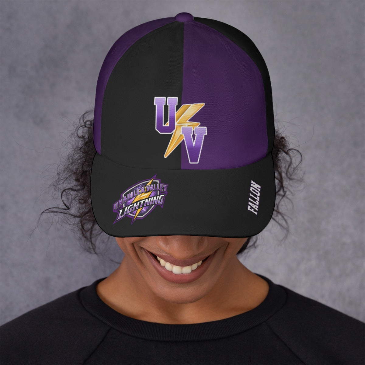 UV Lightning  Customizable Unisex Snap Back Full Coverage Hat  - One Size Fits All