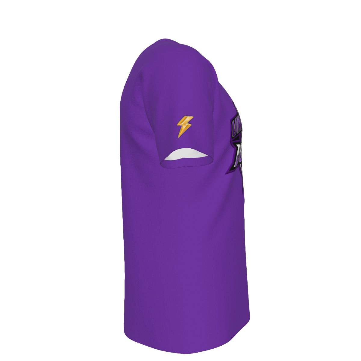 UV Lightning Adult T-Shirt PURPLE (Sublimation not DTF application)