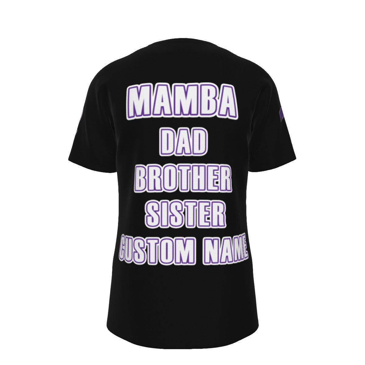 Mamba Black Custom T-Shirt Dye Sublimation directly into fabric  (Not DTF Vinyl)
