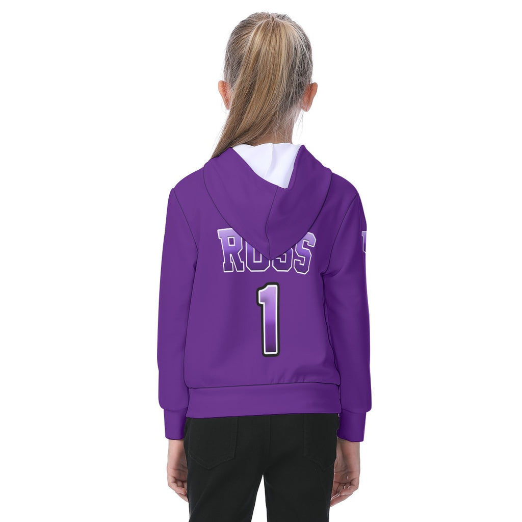 UV Lightning Kid's Lightweight Hoodie PURPLE (Sublimation not DTF)