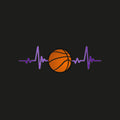Option for Sleeve decoration - Basketball Heartbeat